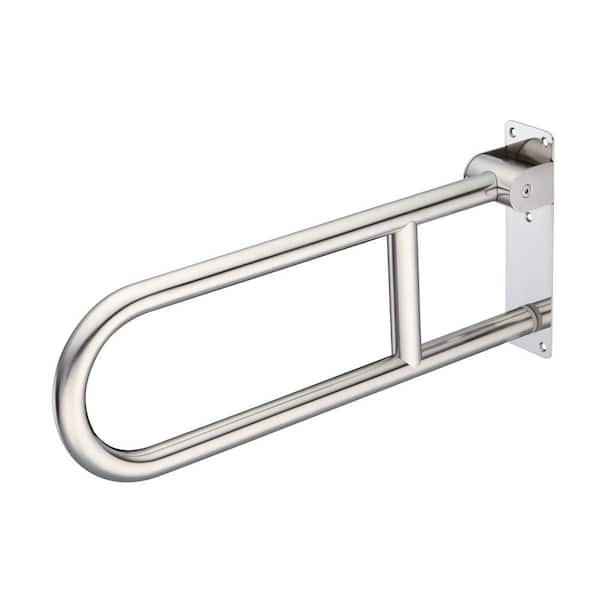 24 in. Swing-Up Grab Bar in Polished Stainless Steel
