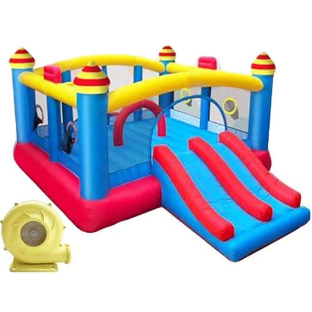 Bounce House with Double Slide, Basketball Hoop, Obstacle Course, 18.7' x 13', 1 Pack price history on PriceWatchPro