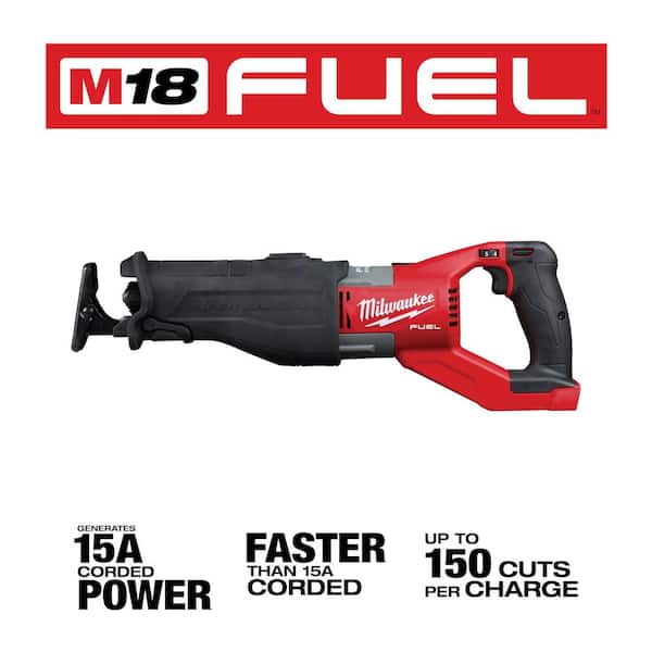 Milwaukee - M18 FUEL 18V Lith-Ion Brushless Cordless Super SAWZALL Reciprocating Saw w/Multi-Tool & (2) High Output 6.0Ah Battery