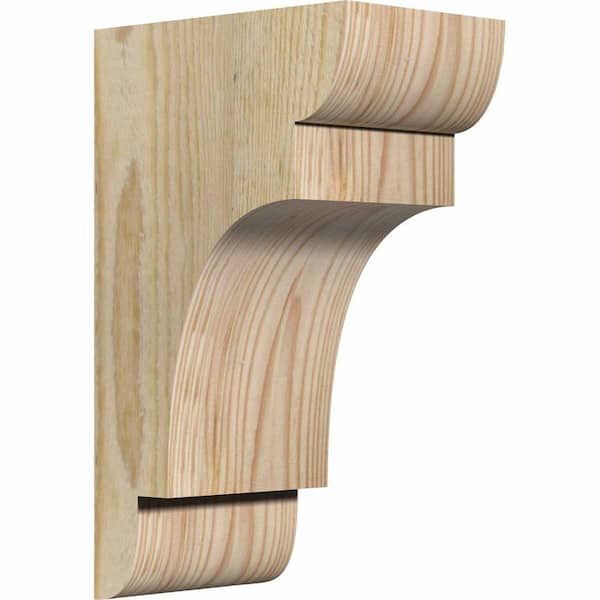4 in. x 6 in. x 10 in. Douglas Fir New Brighton Rough Sawn Corbel