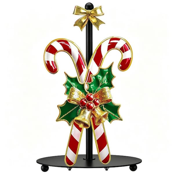 Christmas Paper Towel Holder with Round Base, Christmas Kitchen Bathroom Decor, Kitchen Paper Holder Stand