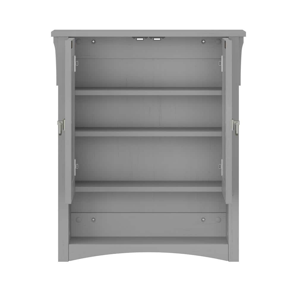Cape Cod Gray Over The Toilet Storage Cabinet with Adjustable Shelves