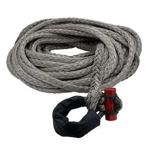 5/8 in. x 75 ft. 16933 lbs. WLL Synthetic Winch Rope Line with Integrated Shackle