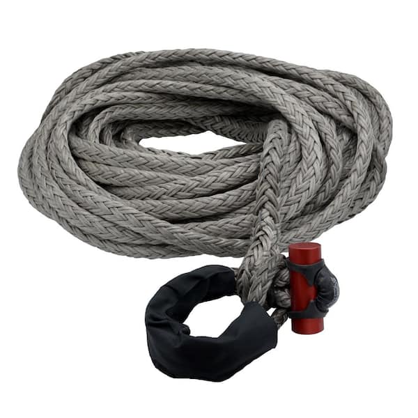 LockJaw 5/8 in. x 75 ft. 16933 lbs. WLL Synthetic Winch Rope Line with Integrated Shackle