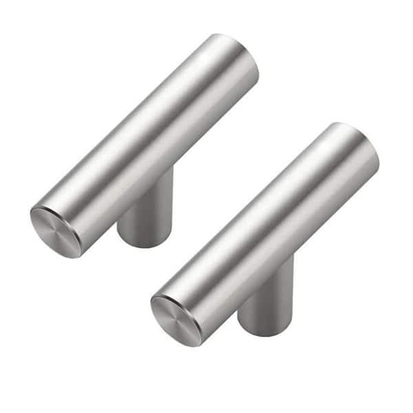 40-Pack 2 in. Brushed Nickel Kitchen Cabinet Knobs, Stainless Steel Single Hole T Bar Cabinet Pulls