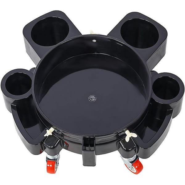 maocao hoom 5 Gallon Rolling Bucket Dolly with 5 Rolling Swivel