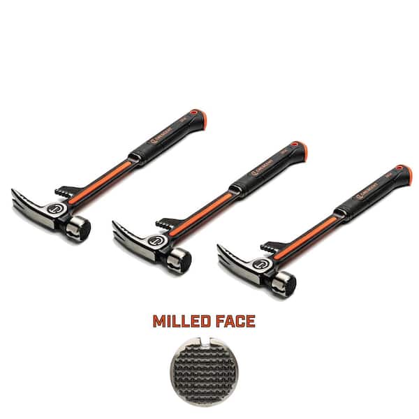 22 oz. Steel Milled-Face Demolition Hammer Contractors Pack (3-Piece)