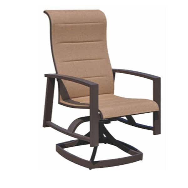 Courtyard Casual Santorini 2 Padded-Sling Swivel Dining Chairs