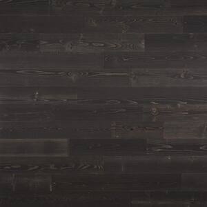 1/8 in. x 4 in. x 12-42 in. Peel and Stick Black Wooden Decorative Wall Paneling (20 sq. ft./Box)