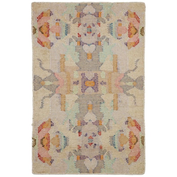 9 ft. x 12 ft. Multi Chapel Hill Hand Loom Knotted Cotton Indoor Area Rug