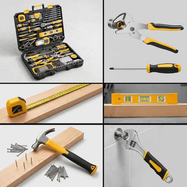 Oyezvary 239-Piece Tool Kit for Home Repairs, Automotive