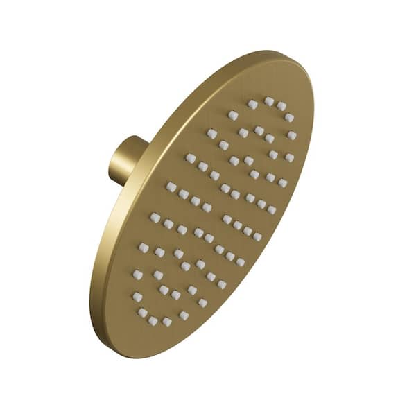 ClassicRain 6in. Rainfall Round Single Handle 1-Spray Tub and Shower Faucet 1.8 GPM in. Brushed Gold Valve Not Included