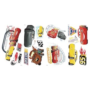 5 in. x 11.5 in. Red Disney Pixar Cars 3 15-Piece Peel and Stick Wall Decals