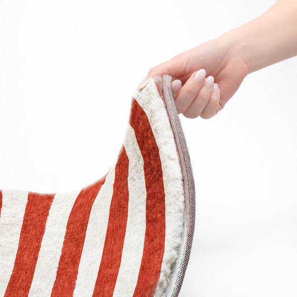 Dream Shag Premium Machine Washable Abstract ADS528 Red 10 ft. x 14 ft. Area Rug