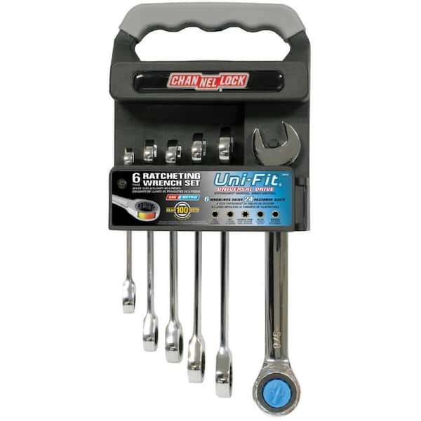 Unbranded Uni-Fit Ratcheting Wrench Set (6-Piece)