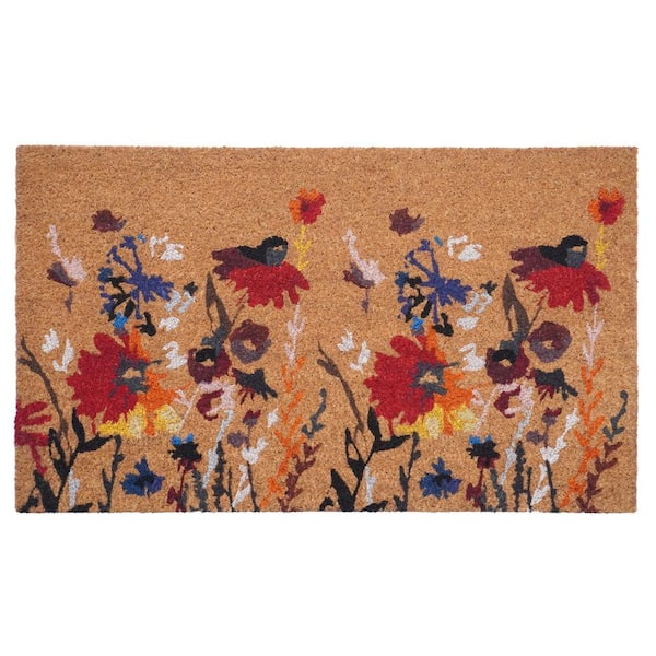 Floral Doormat 24 in. x 36 in.