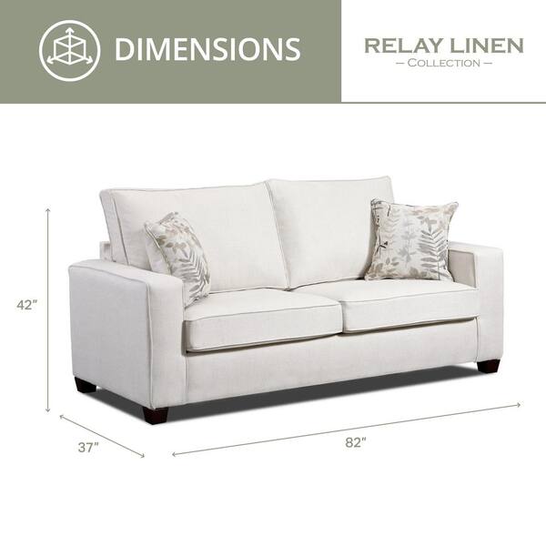 Furniture of America Amity 65 in. Light Oak Fabric 2-Seater Loveseat with  Loose Pillow Back IDF-9981-LV - The Home Depot