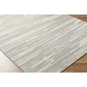 Maguire Taupe Abstract 5 ft. x 7 ft. Indoor Area Rug