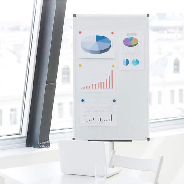 1-Pack Magnetic Mobile Dry Erase Board Stand Adjustable Easel