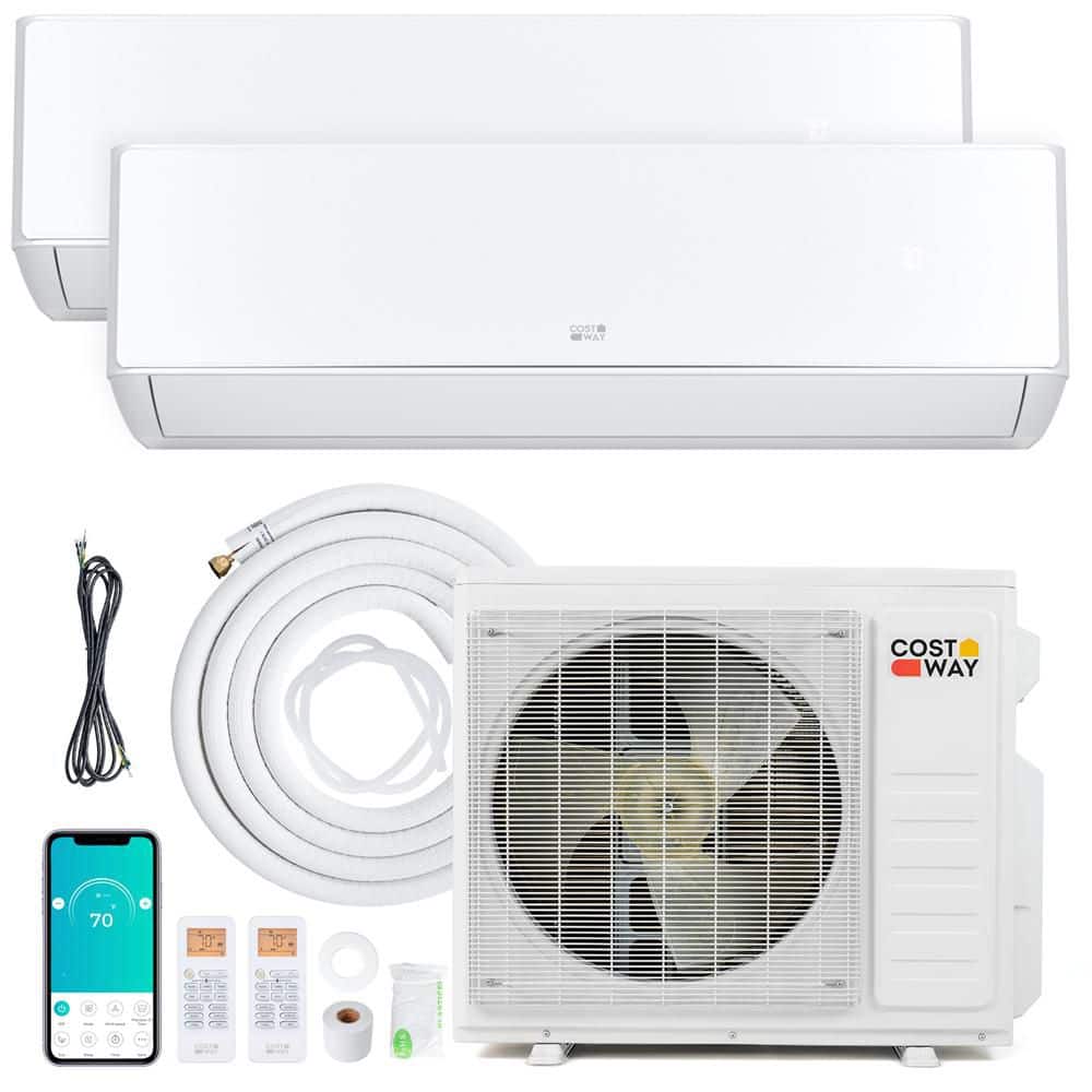 X-Pro 27000 BTU 2 Zone 12K + 18K 2000 sq. ft. 2.5 ton Mini Split Air Conditioner, WiFi Enabled, 24 SEER2 price history on PriceWatchPro
