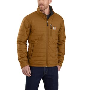 Men's XX-Large Tall Brown Nylon Rain Defender Relaxed Fit Light-Weight Insulated Jacket