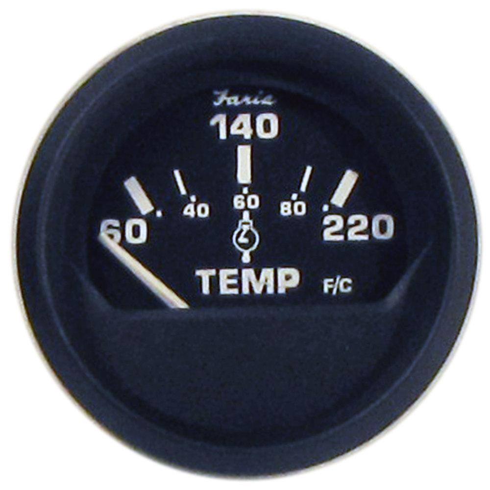Faria Euro Cylinder Head Temperature Gauge with Sender (60220°F) 2