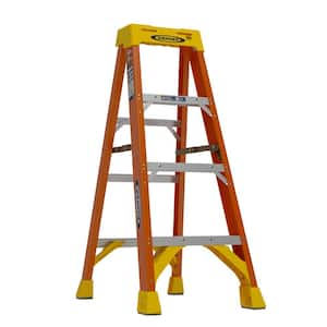 4 ft. Fiberglass Step Ladder (8 ft. Reach Height) with 300 lbs. Load Capacity Type IA Duty Rating