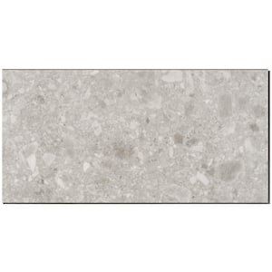 Take Home Sample - Rizzo Gray 20 MIL 6 in. x 12 in. Click Lock Terrazzo Look Waterproof Luxury Vinyl Tile