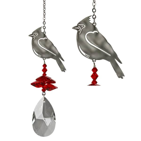 WOODSTOCK CHIMES Woodstock Rainbow Makers Collection, Crystal Fantasy, 4.5 in. Cardinal Crystal Suncatcher