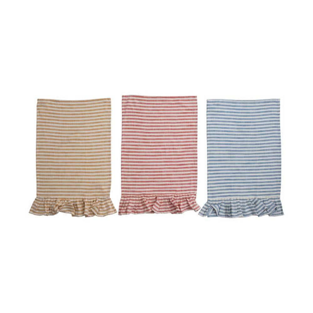 100% Cotton Striped Woven 8 Pack of Kitchen Hand Towels 663826NGV - The  Home Depot