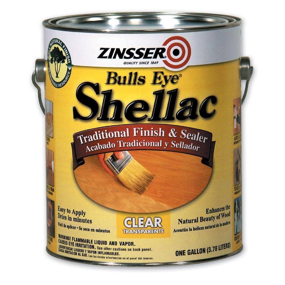 Zinsser 1 Gal. Clear Shellac Traditional Finish and Sealer 00301 - The Home  Depot