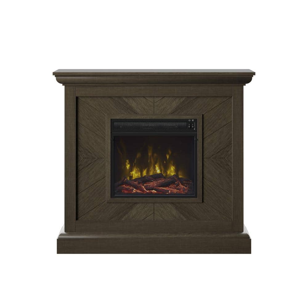 Twin Star Home 42 in. Wall Mantel Freestanding Electric Fireplace in
