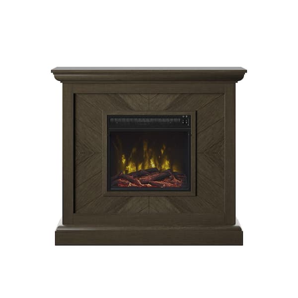 Twin Star Home 42 in. Wall Mantel Freestanding Electric Fireplace in