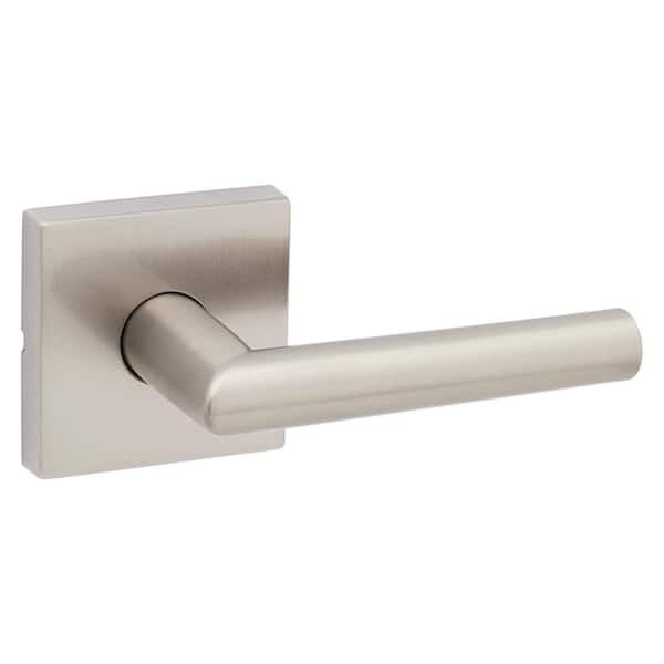 Milan Satin Nickel Square Hall/Closet Reversible Door Handle