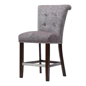 Weldon 26 in. Grey Wood Counter Stool