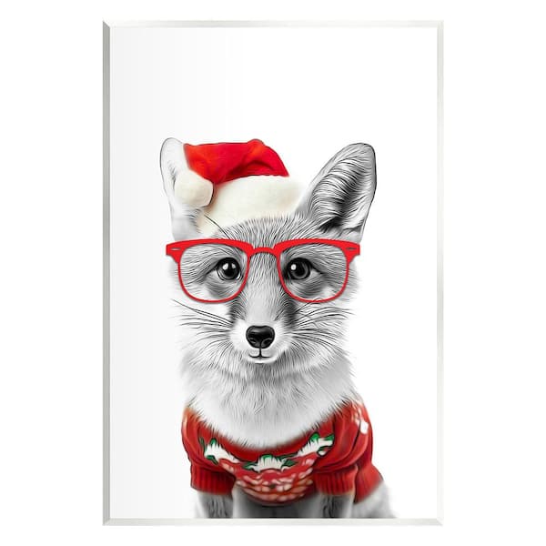 Stupell Industries Fox in Holiday Clothes by Annalisa Latella 1-Piece Unframed Graphic Print Animal Poster Art Print 15 in. x 10 in.