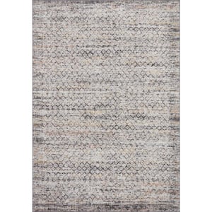 Monroe Grey/Multi 2 ft. 6 in. x 7 ft. 9 in. Abstract Transitional Runner Area Rug