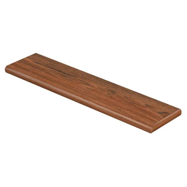 Cap A Tread Red Hickory 94 in. Length x 12-1/8 in. Deep x 1-11/16 in. Height Vinyl Right Return to Cover Stairs 1 in. Thick