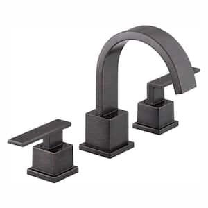 Vero 8 in. Widespread 2-Handle Bathroom Faucet with Metal Drain Assembly in Venetian Bronze