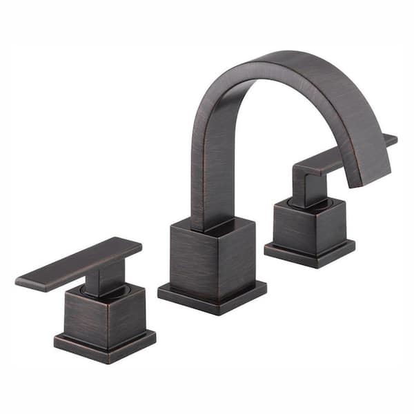 Delta Vero 8 in. Widespread 2-Handle Bathroom Faucet with Metal Drain Assembly in Venetian Bronze