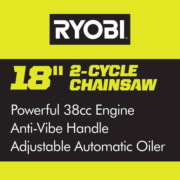Reviews for RYOBI 18 in. 38cc 2-Cycle Gas Chainsaw with Heavy-Duty Reviews for RYOBI 18 in. 38cc 2-Cycle Gas Chainsaw with Heavy-Duty