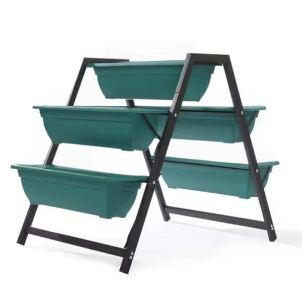 AOPSPS 5.9 in. L x 25.6 in. W x 5.9 in. H, Green Series PVC, for Indoor and Outdoor ,raised planter，