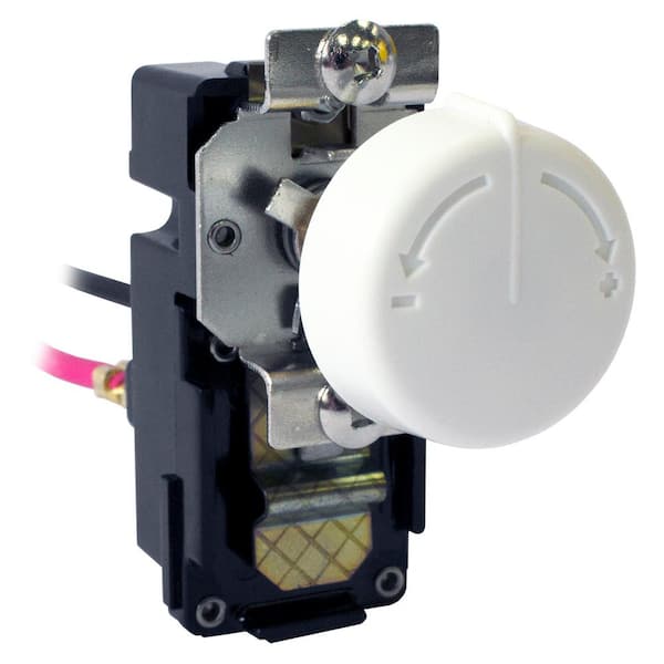 KING 3.8 in. x 2 in. x 2.4 in. Retrofit Built-In Thermostat Kit for Wall Heaters-Single Pole in White