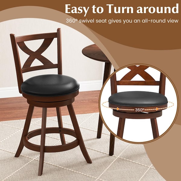 COSTWAY Ba Stools Set Of 4, 24Ó Stackable Metal Stools With Square Seat Handing Hole X Shaped Reinforced Design Backless Bar Chairs For Kitchen Dining Room Pub Black 24oo