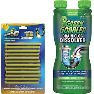 Green Gobbler Drain Clog Dissolver Twin Pack, 2 ct / 31 fl oz