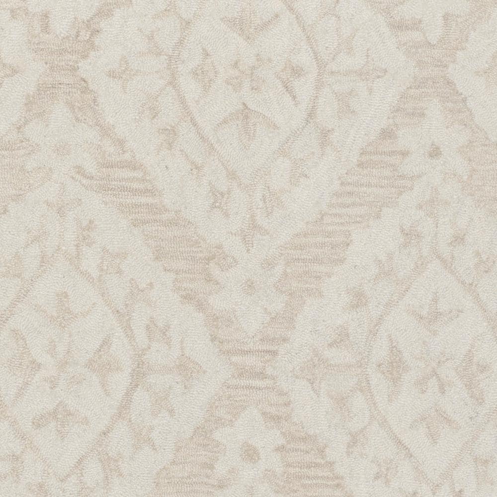 Hand-Tufted Elegance Gray Wool Square Area Rug - 59" x 59"