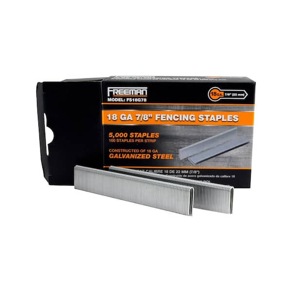 Freeman 16-Gauge 7/8 in. Glue Collated Barbed Fencing Staples (2000-Count)