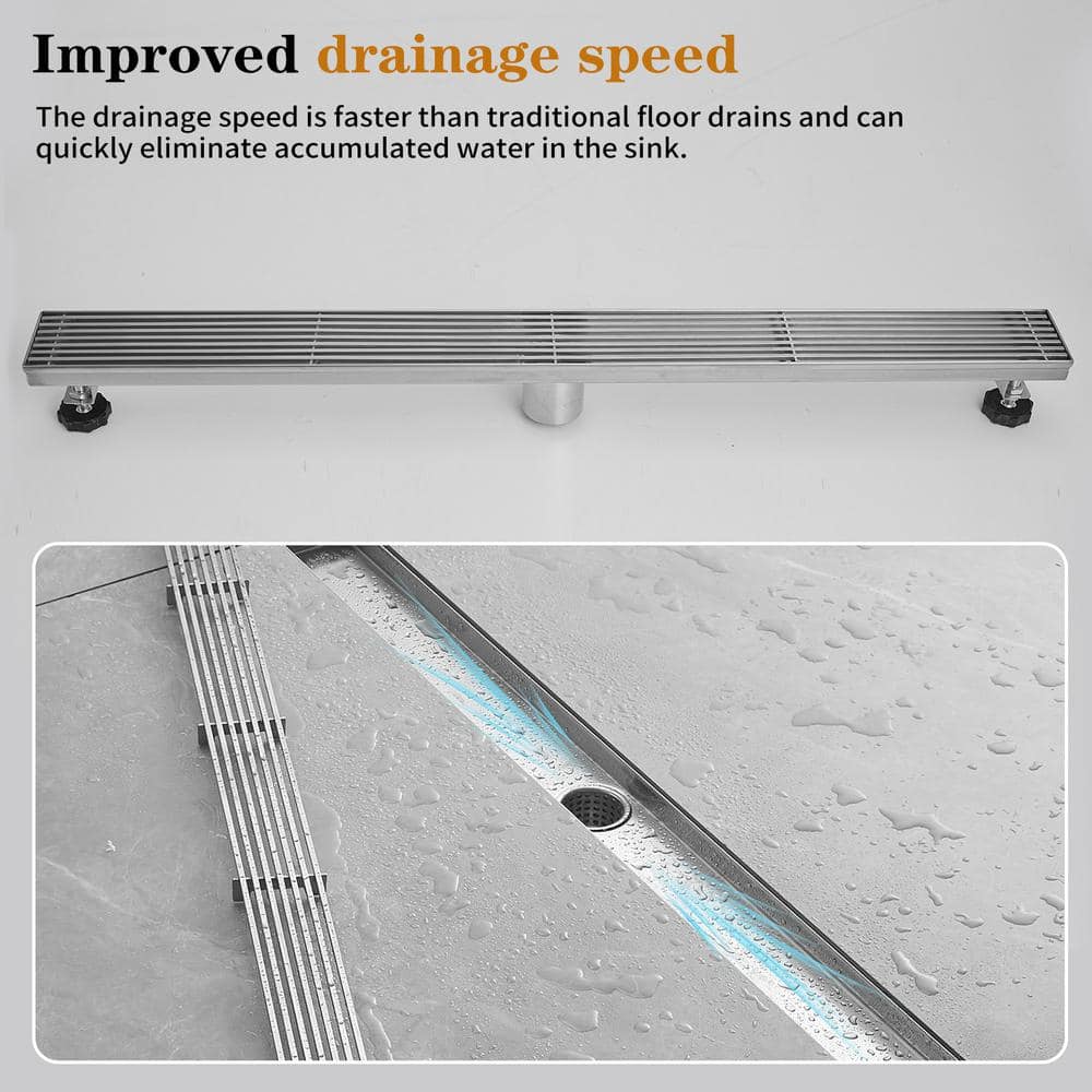 32'' Brushed Nickel Stainless Steel Linear Shower Drain