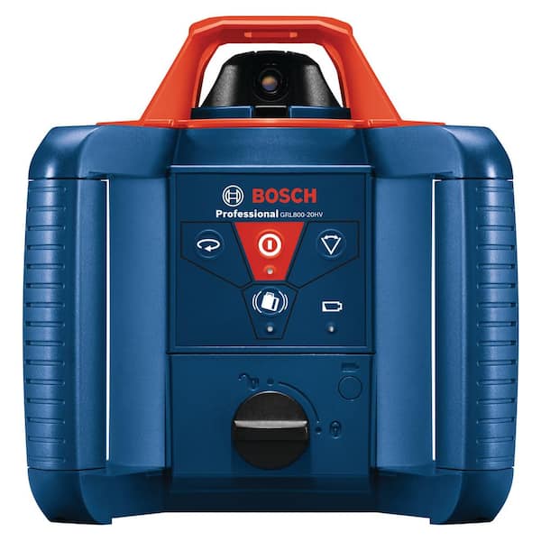 Bosch 800 ft. Rotary Laser Level Complete Kit Self Leveling with Hard  Carrying Case GRL 800-20 HVK - The Home Depot