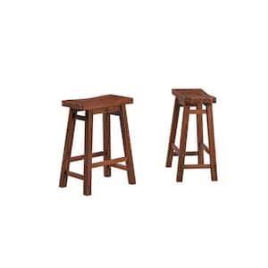 Sonoma Saddle 24" Product Height Counter Stool [Chestnut Wire-Brush], 2-Pack